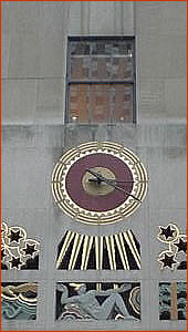 Clock at the Lincoln Center.